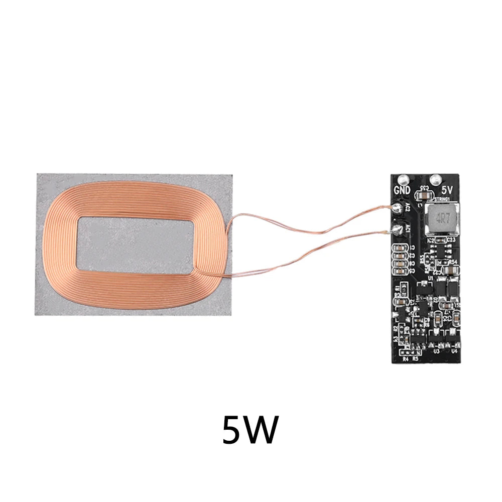 3W/5W 5V Wireless Charger Receiver Module For Cell Phone Small Coil Built-in wireless charging Receiver Module PCBA Board