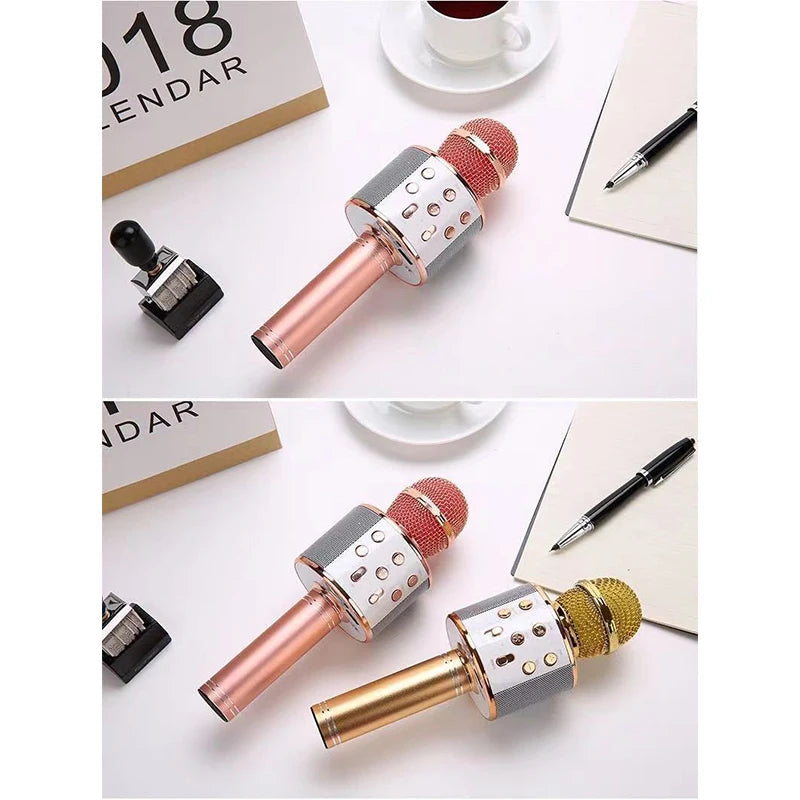 Karaoke Wireless Microphone Mic For Cell Mobile Phone Do Singing Bluetooth Condenser Mikrofon Blutooth Smartphone Micro DJ Audio