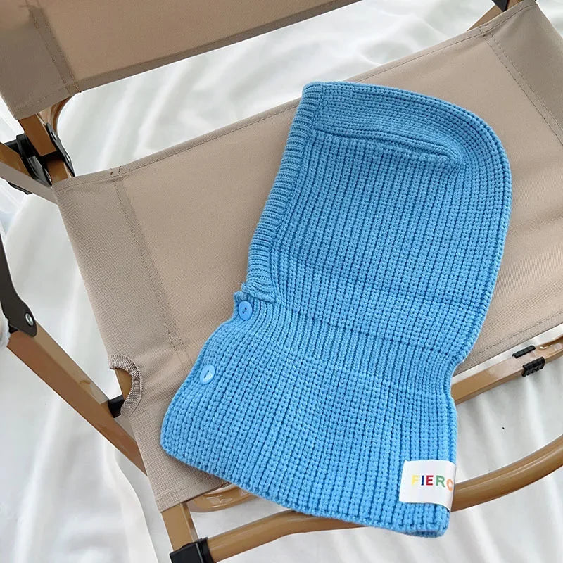 2-8 Years Old Boys Girls Beanie Hat  Balaclava Scarf Wrap Winter Windproof Face Covering for Skiing Climbing Outdoor Caps