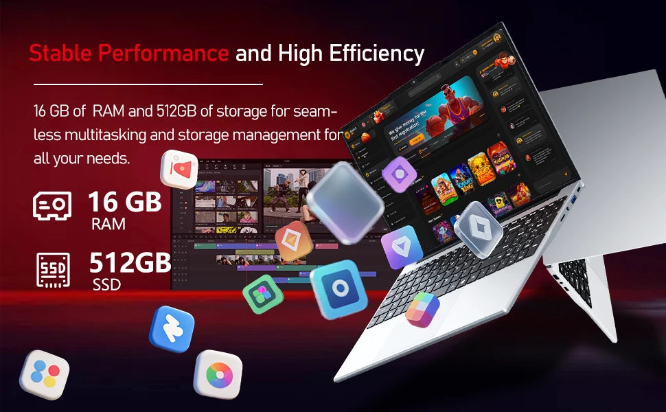 New 15.6" Gaming Laptop Intel Core I9 10980HK/9900 IPS 4K Gamer Computer 16GB RAM 1TB SSD M.2 Windows 11 Pro Office Notebook PC