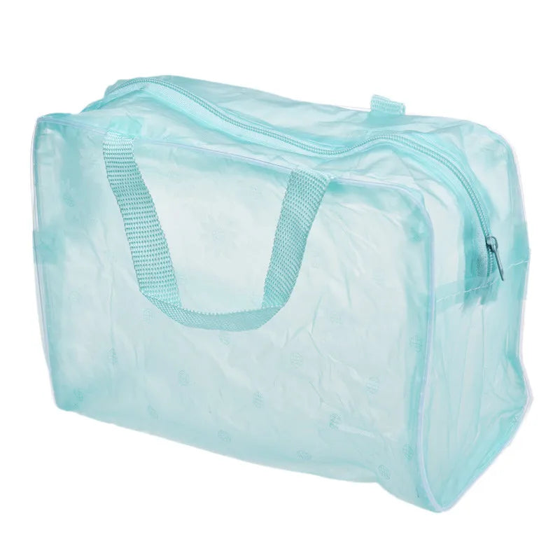 PVC Travel Transparent Cases Clothes Toiletries Storage Bag Box Luggage Towel Suitcase Pouch Zipper Cosmetic Organizer Bags