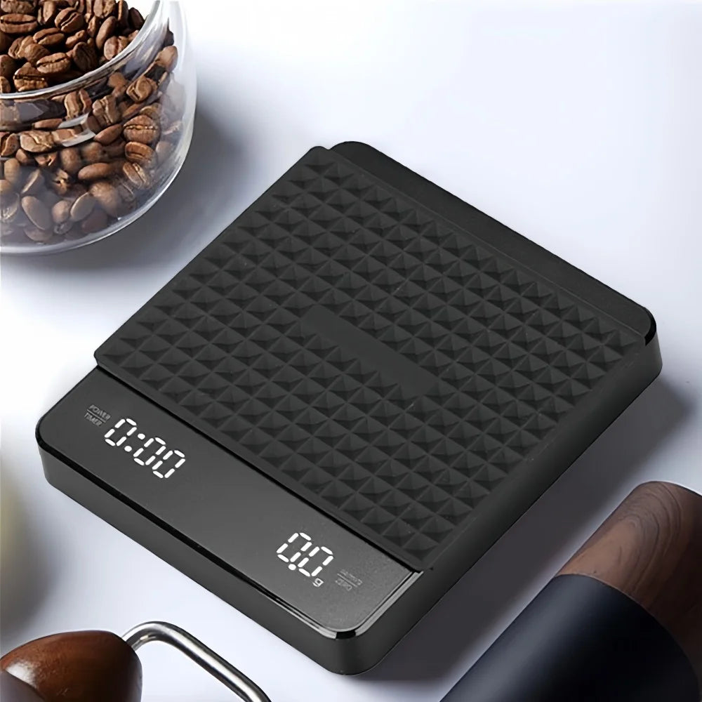 Electronic Coffee Scale Waterproof Pad LED Display High Quality USB Timing Professional Home Coffee Accessories Gift 3kg/0.1g