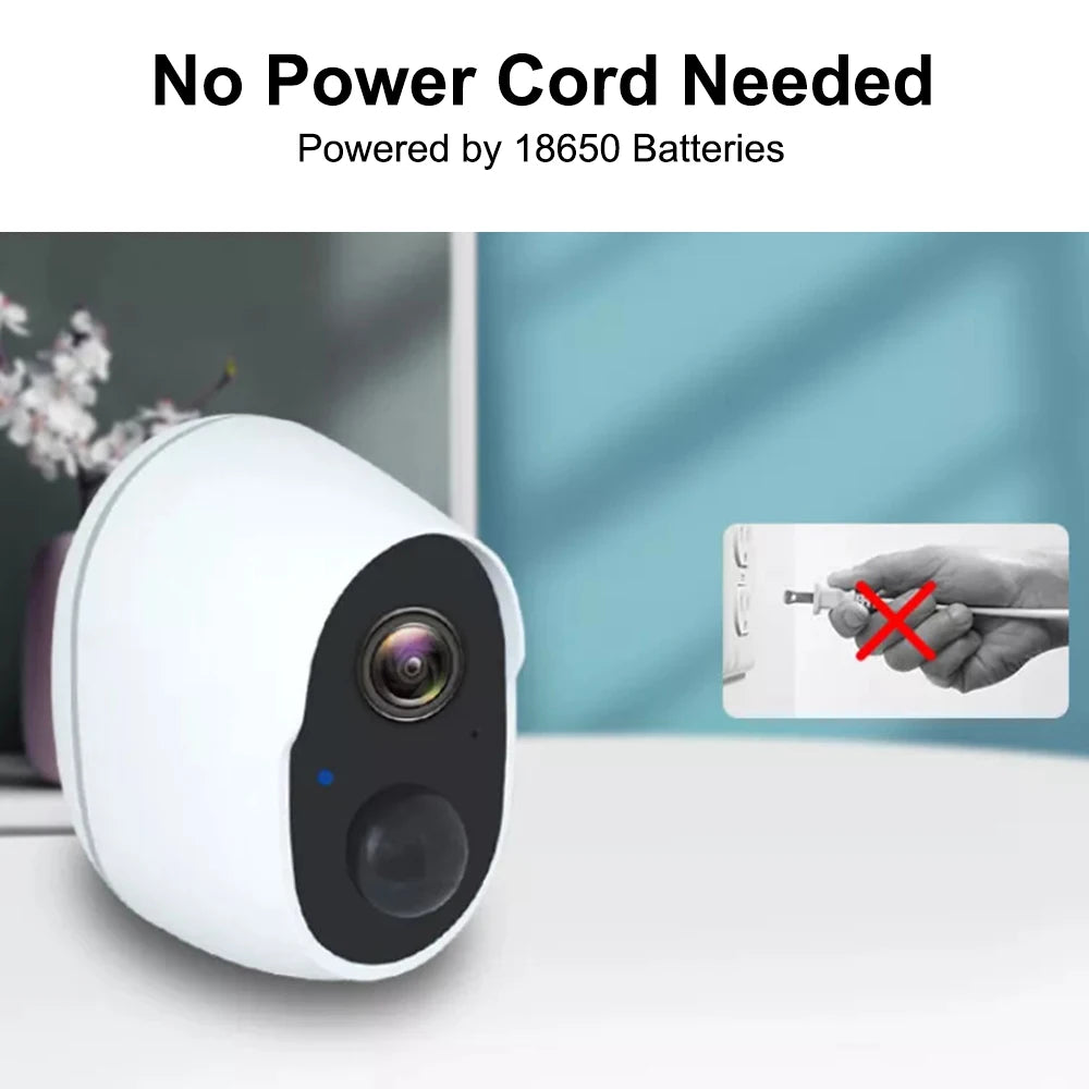 3MP Battery Solar WiFi Security CCTV 130 Wide View Angle 5XDigital Zoom Waterproof Outdoor Solar Camera 5200mAh Rechargeable Cam