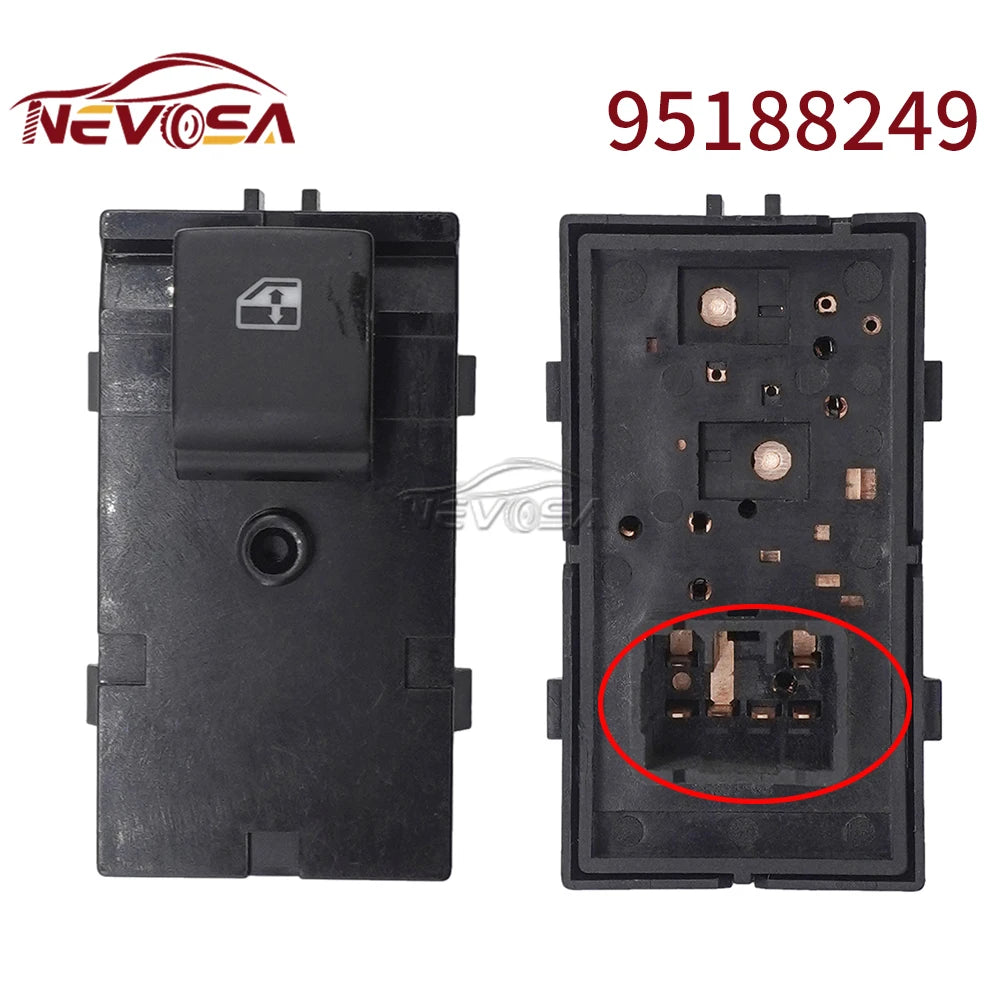 Power Electric Car Window Switch Button 95188247 For 2011-2013 Chevrolet Aveo Prisma Onix Spin Cobalt General Motors 95460075
