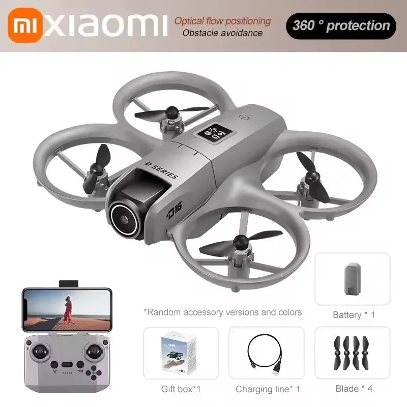 Xiaomi D16 Drone Profesional 8K HD Dual Camera Aerial 180° Electric Adjustable GPS Obstacle Avoidance Bushless Motor UAV New
