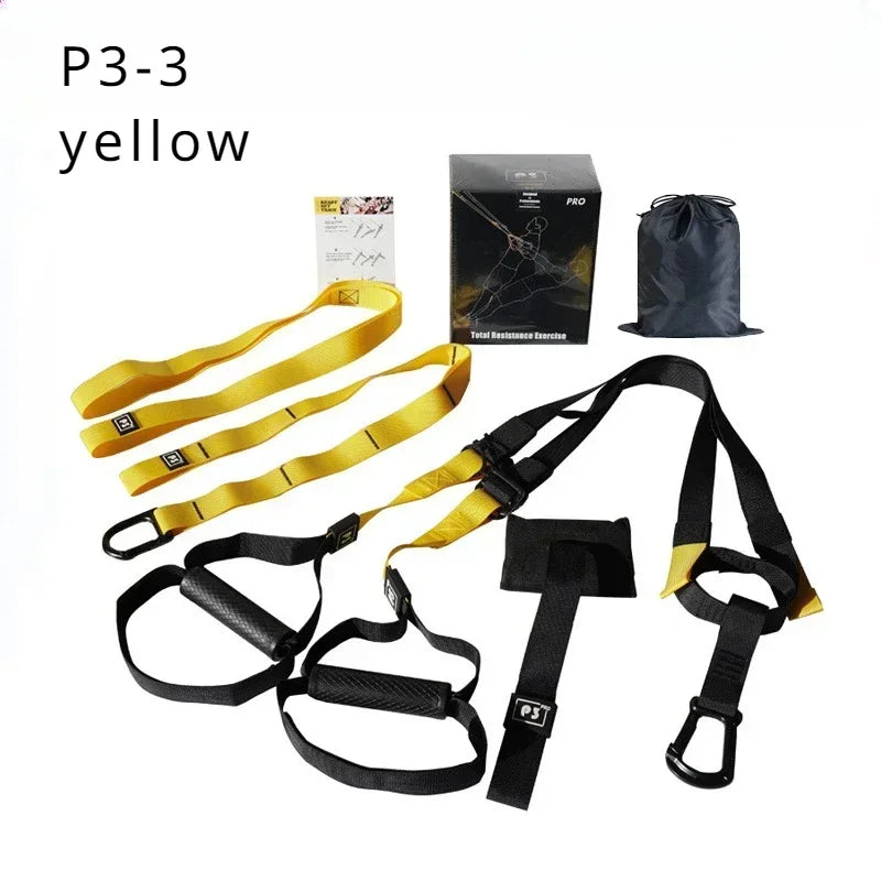 P3-2 & P3-3 Trx Adjustable Suspension Training Belt - Multi-Purpose Resistance Band for Yoga, Fitness & Strength Workouts