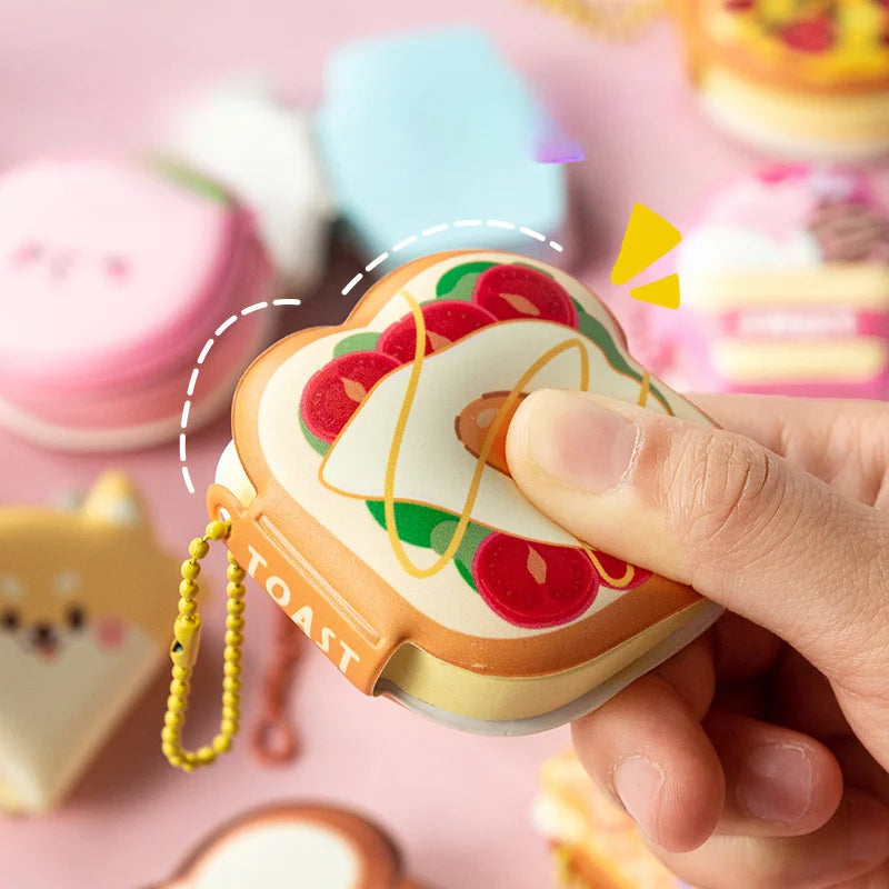 4Pcs New Stress  Mini Creative Relief Sticky Notes Modeling Book Students Portable Office Memo Can Be Pasted Note Pads