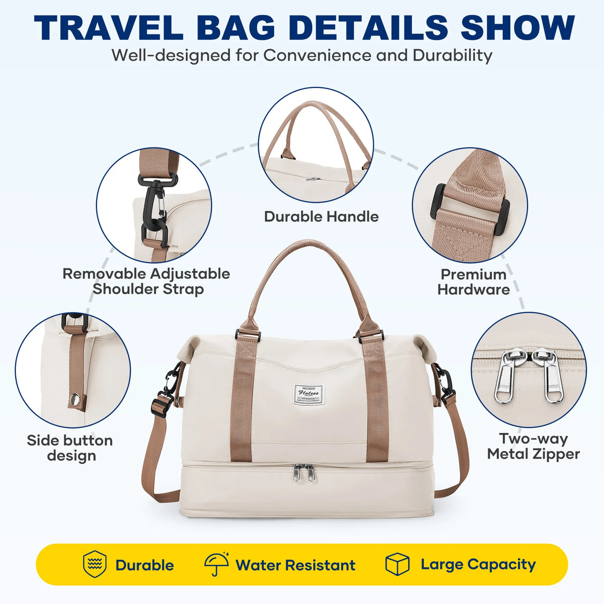 Weekend Bags for Women Travel Bag Ryanair Cabin Bag 40x30x20 Foldable Hand Luggage Travel Bag for Men Waterproof Gym Sports Bag
