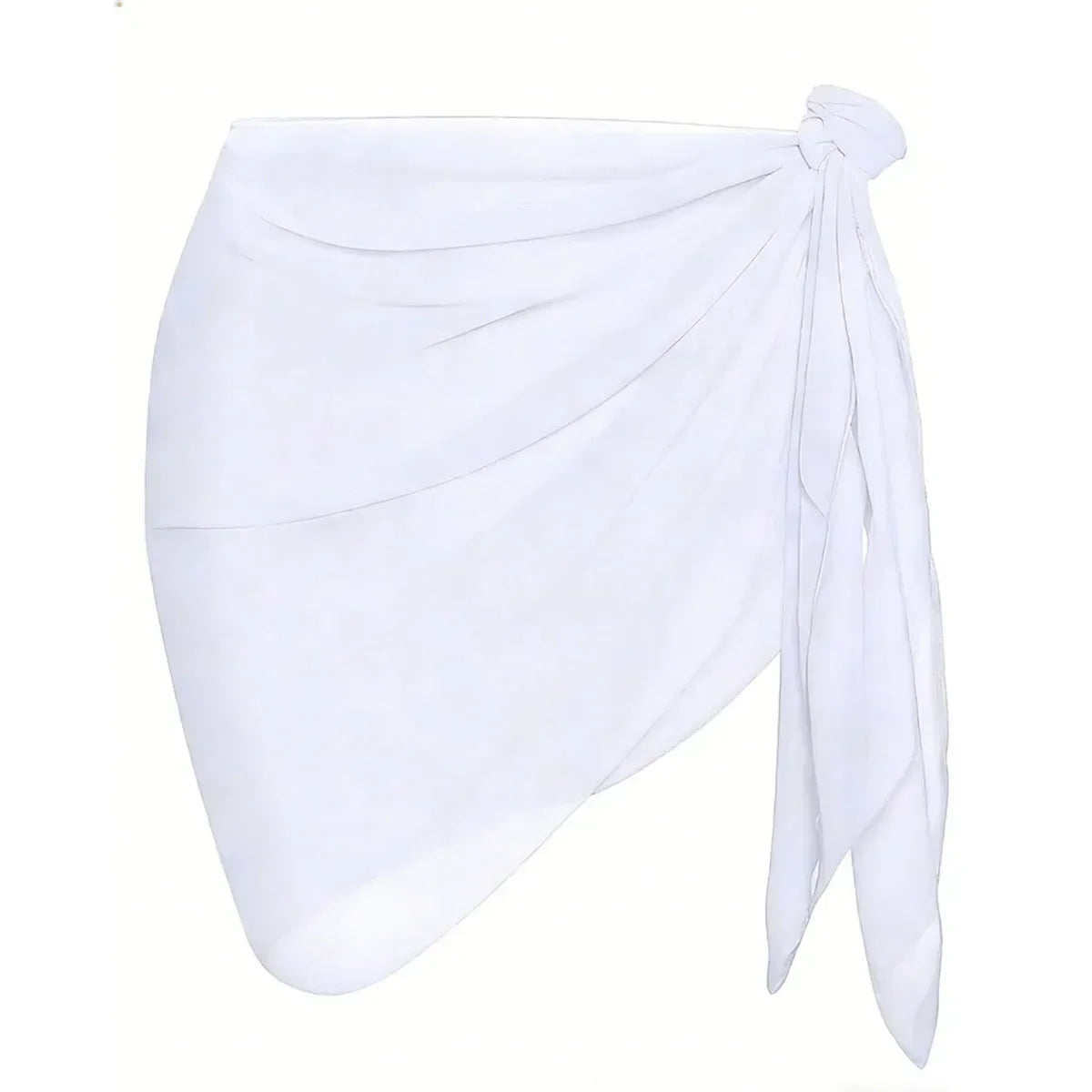 Summer Vacation Bikini Beach Skirt Women Beach Swimming Chiffon Skirt Lightweight Scarf Beach Swimsuit Hoodie Strap Design Sexy
