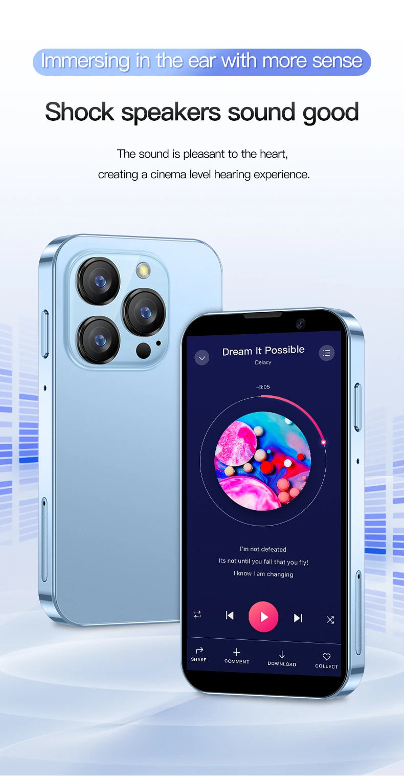 2025 New Mini Android Smartphone 3G WCDMA 2GB RAM 16GB ROM 3.0" Display 5MP Camera Dual SIM Smart Cellphone Play Store WhatsAPP