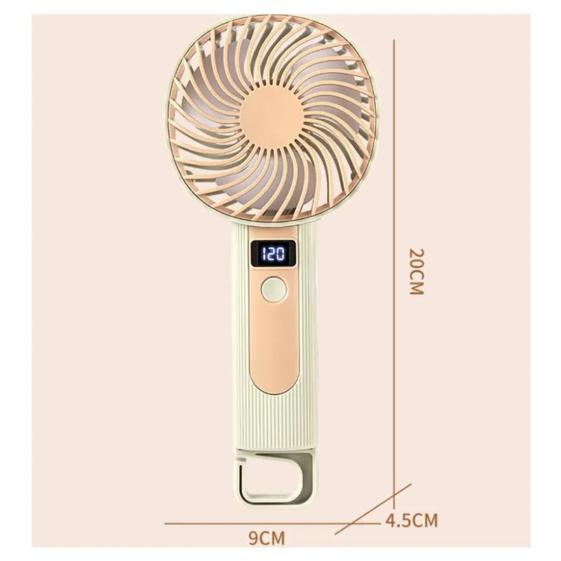 YCOC-Standing Fan Bladeless Electric Handheld Fans Portable Hand Fan USB Rechargeable Fan Fan Green