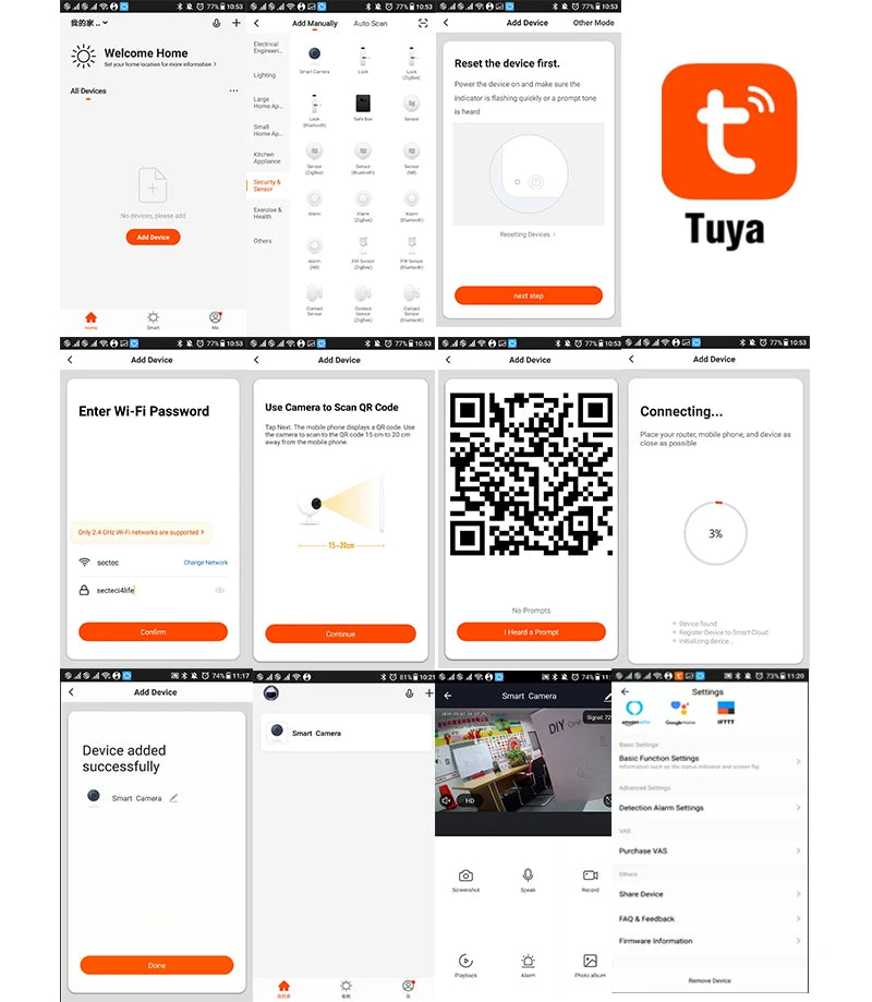 INQMEGA 2MP Cloud Wireless IP Camera Intelligent Auto Tracking Of Human Home Security Surveillance CCTV Network Wifi Camera TUYA