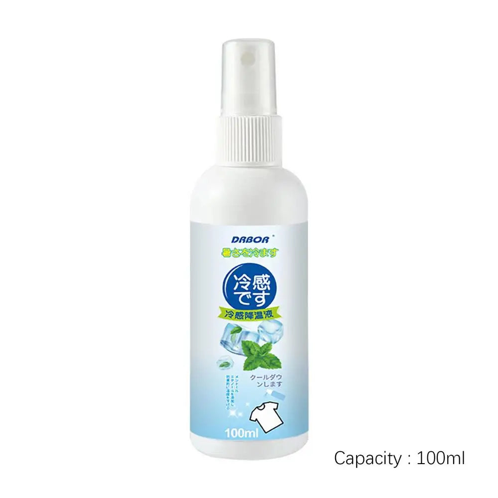 Cool Spray For Summer Household Instant Cooling Spray Natural Plant Extracts Cooling Artifact For Camping Outings Traveling