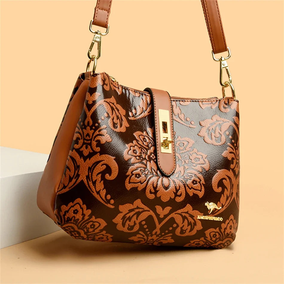 3 Layers Women 2024 Luxury Handbags Women Bags Designer Casual Shoulder Bags High Quality Leather Crossbody Bags for Female