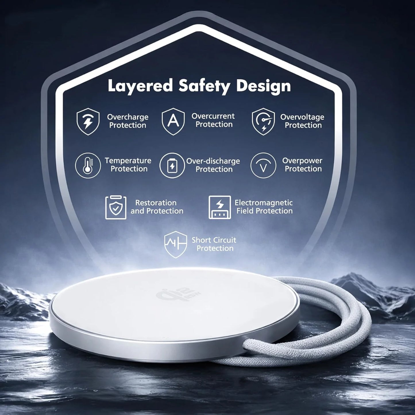 TIMESS QI2 25W Wireless Charger For iPhone 17 16 15 14 13 12 PRO MAX Charging Station Stand Pad For Airpods 3 2 Pro Fast Speed