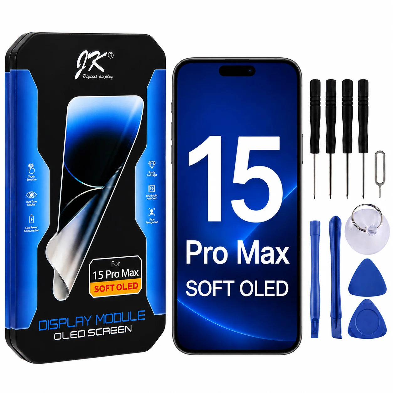 Original JK Brand  OLED Screen for iPhone 14 15 Pro Max Assembly