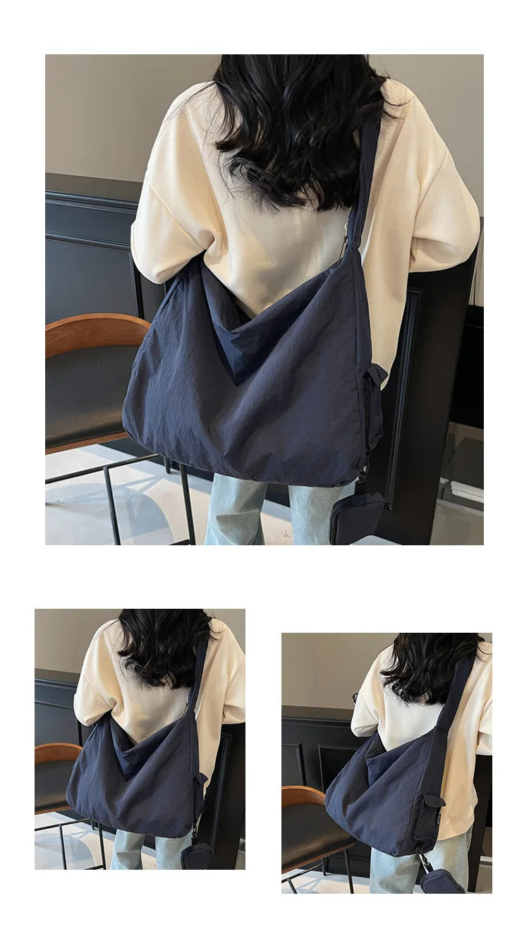 Women's Handbag Large Women Shoulder Shopper Bag Canvas Luxury Designer Cloth Tote Bags for Woman Big Female Daily Commuter City