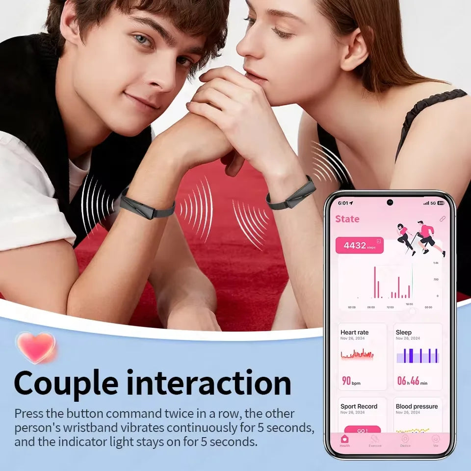 Women Smart Bracelet with Heart Rate Monitor Activity Fitness Tracker Sports Wristband Waterproof Smart Watch Men Smartband