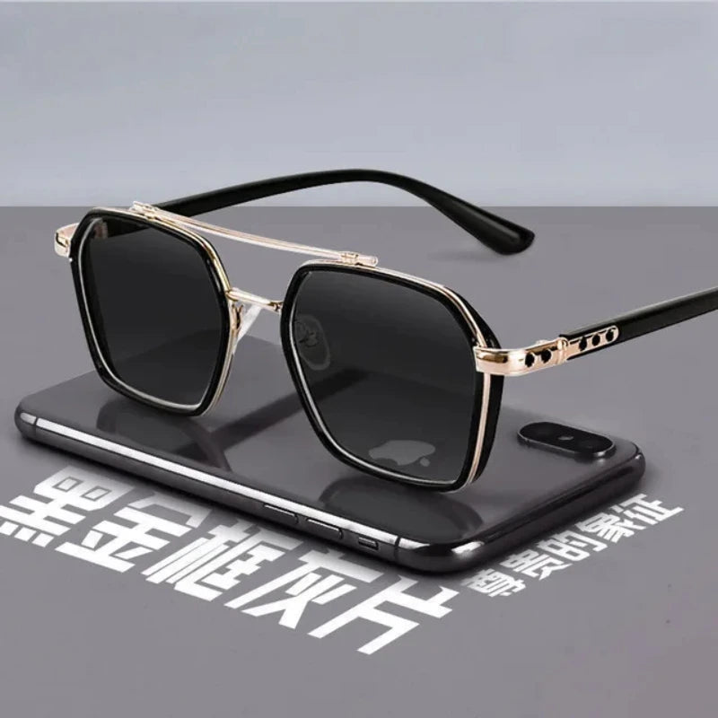 Trendy Sunglasses for Men Professional Day Night Driver Sun Glasses Male Fashion Vintage Eyewear Shades UV400 Protection