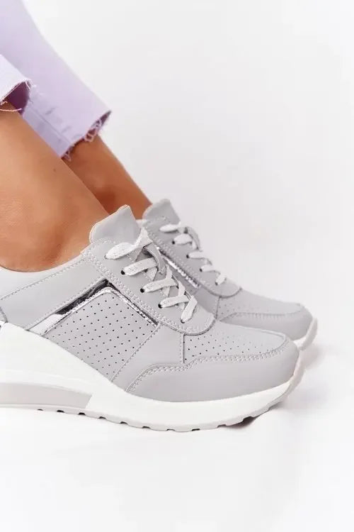 Sneakers Women 2024 Lace-Up Wedge Sport Shoes for Women Vulcanized Casual Platform Ladies Sneaker Tennis Female Zapatos De Mujer