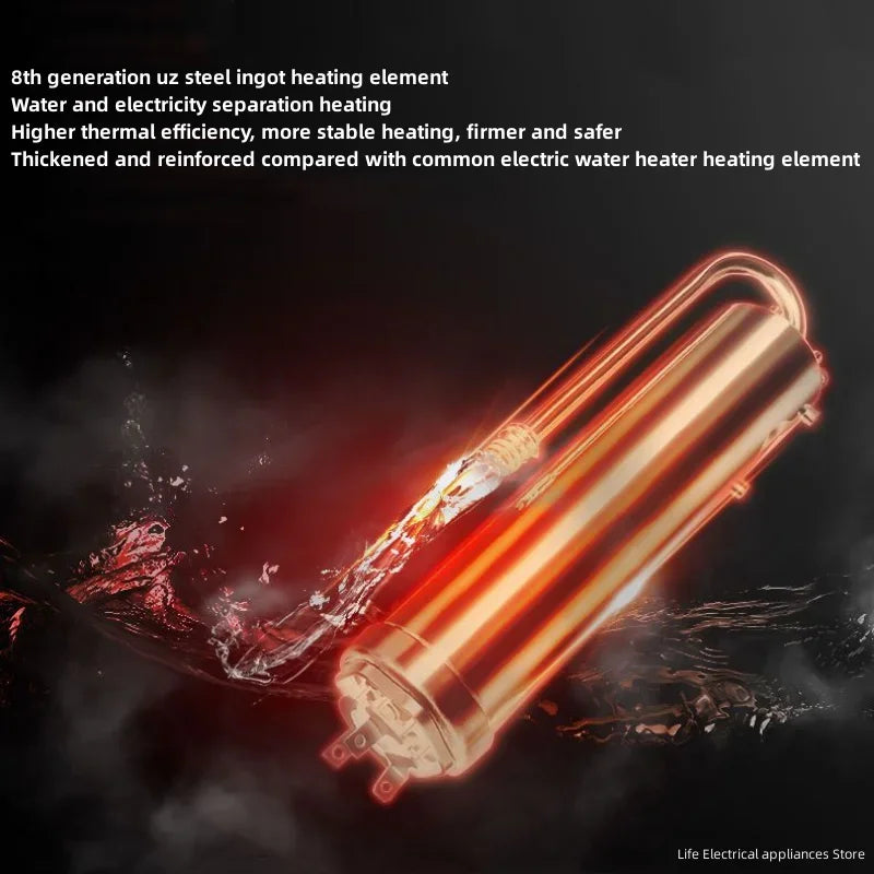 Intelligent Electric Water Heater Tankless Water Heater Household Fast Hot Bath Machine Apartment Hotel Bathroom Hot Shower