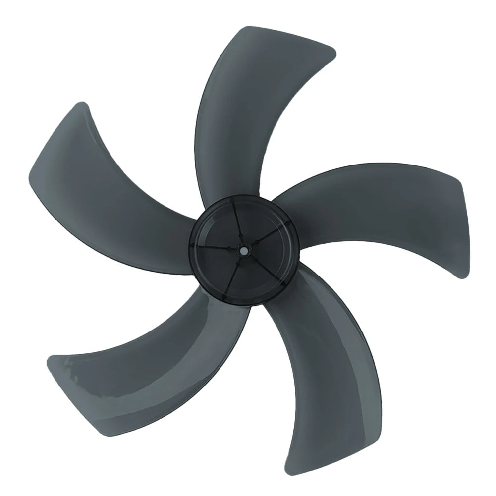 Replacement Fan Blade for 16 Inch Household Stand or Desk Fans 5 Leaves Plastic Blade with Nut Cover Offering Use