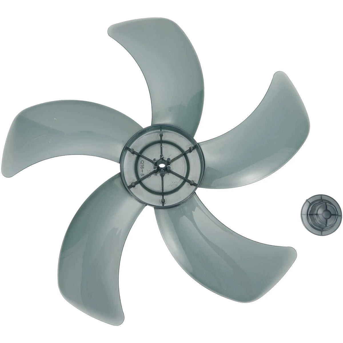 Replacement Fan Blade for 16 Inch Household Stand or Desk Fans 5 Leaves Plastic Blade with Nut Cover Offering Use