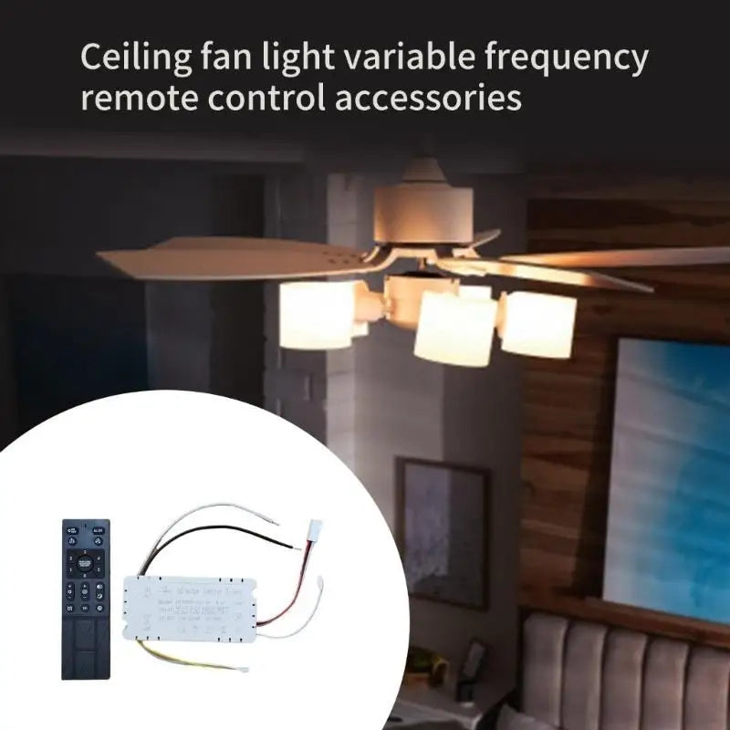 F92F Fashion Ceiling Fan Light Controller with Wireless Remote for Modern Homes