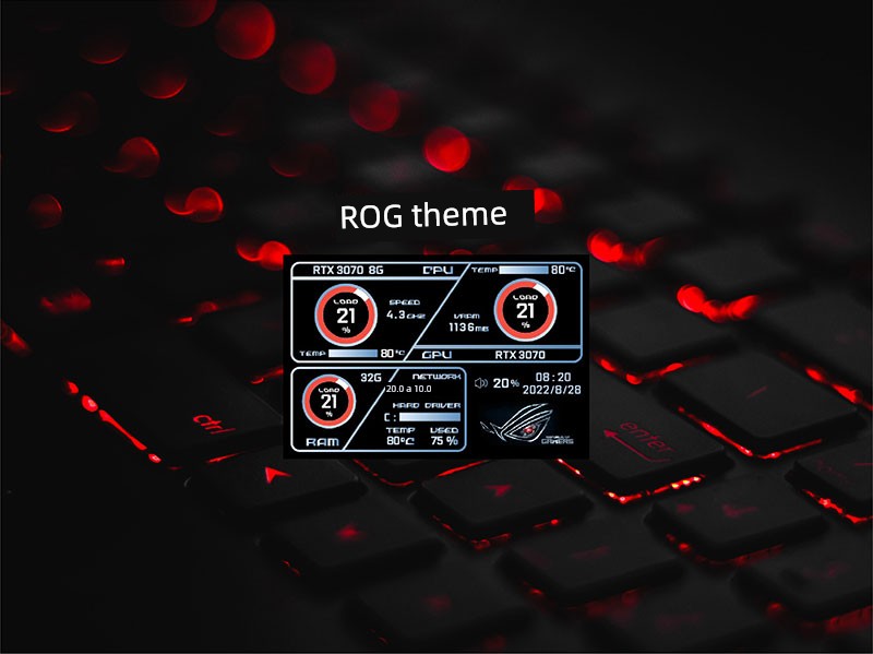 Computer Monitoring Built-in Notebook Sub-Screen