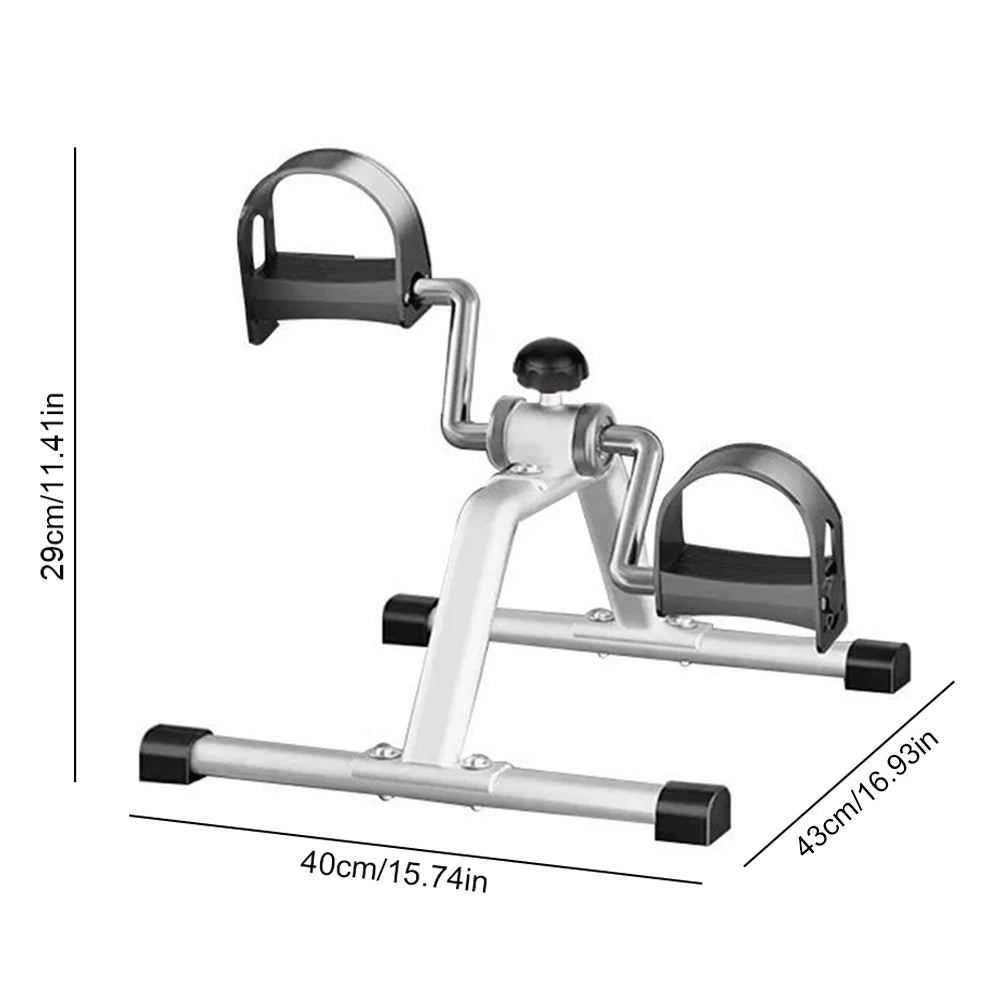 Mini Foldable Arm Leg Exercise Bike with Adjustable Resistance Under Desk Bike Cycle Pedal Exerciser for Home Exercise