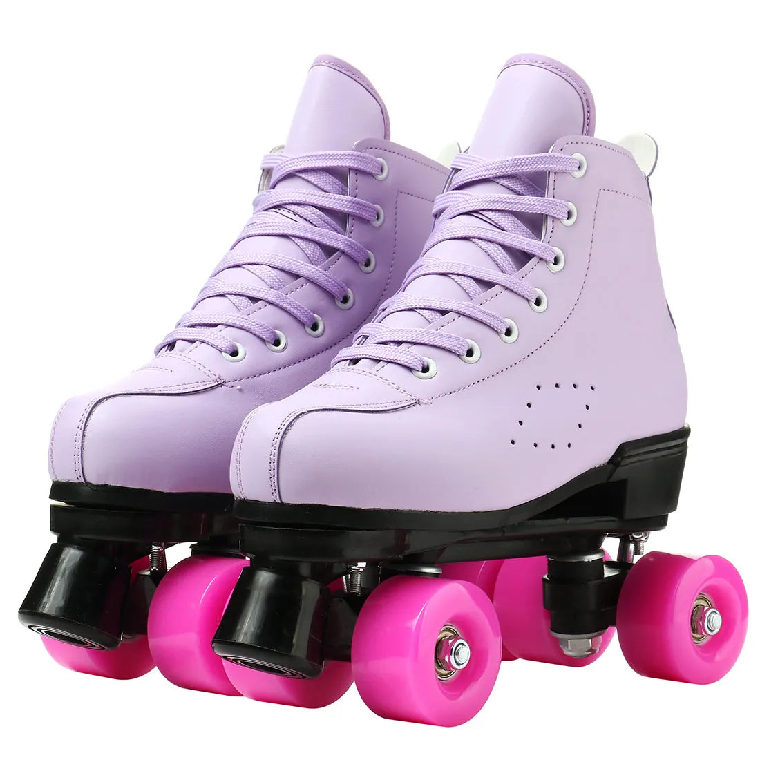 2025 Double-Row Roller Skate Shoes  4 Wheels Skates For Women Men Outdoor Sport Skating Training Quad Sneakers Size 34 35 36-45