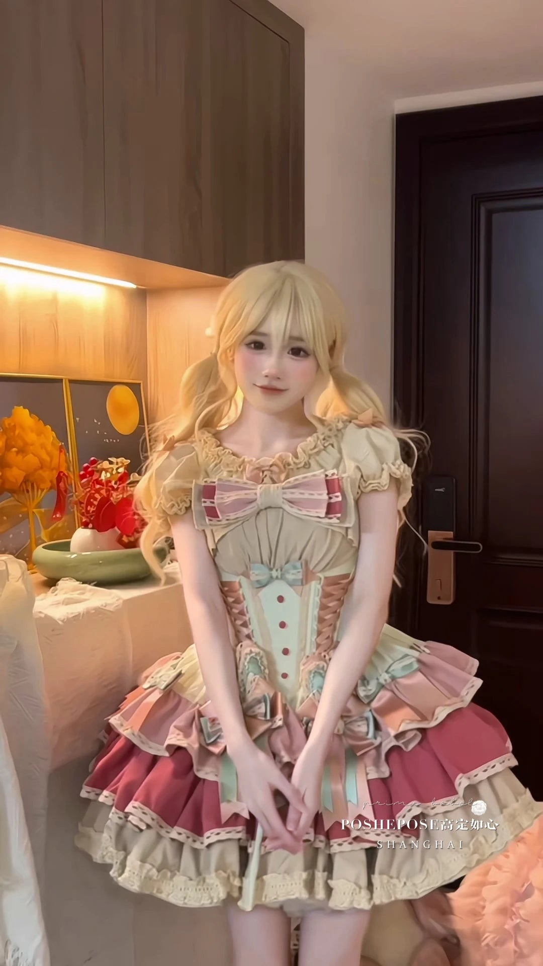 Sweet Cute Girls Lolita Clothing Accessories Set Princess Ribbon Lace Bow Headband Choker Necklace Bracelet and Leg Ring