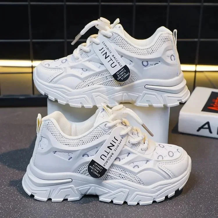 Children's Casual Shoes 2023 Spring Style Net Breathable Non-slip Running Shoes For Boys And Girls Comfortable Outdoor Footwear