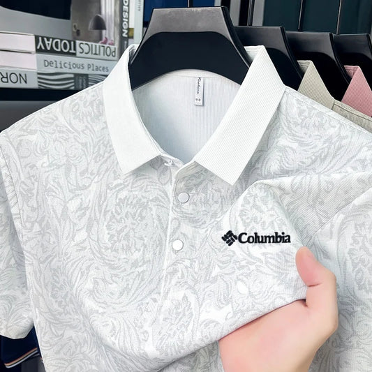 Designer Men's Short Sleeved Polo Shirt Summer New Cool Breathable Fashion Original Print T-shirt Business Casual Men's Clothing