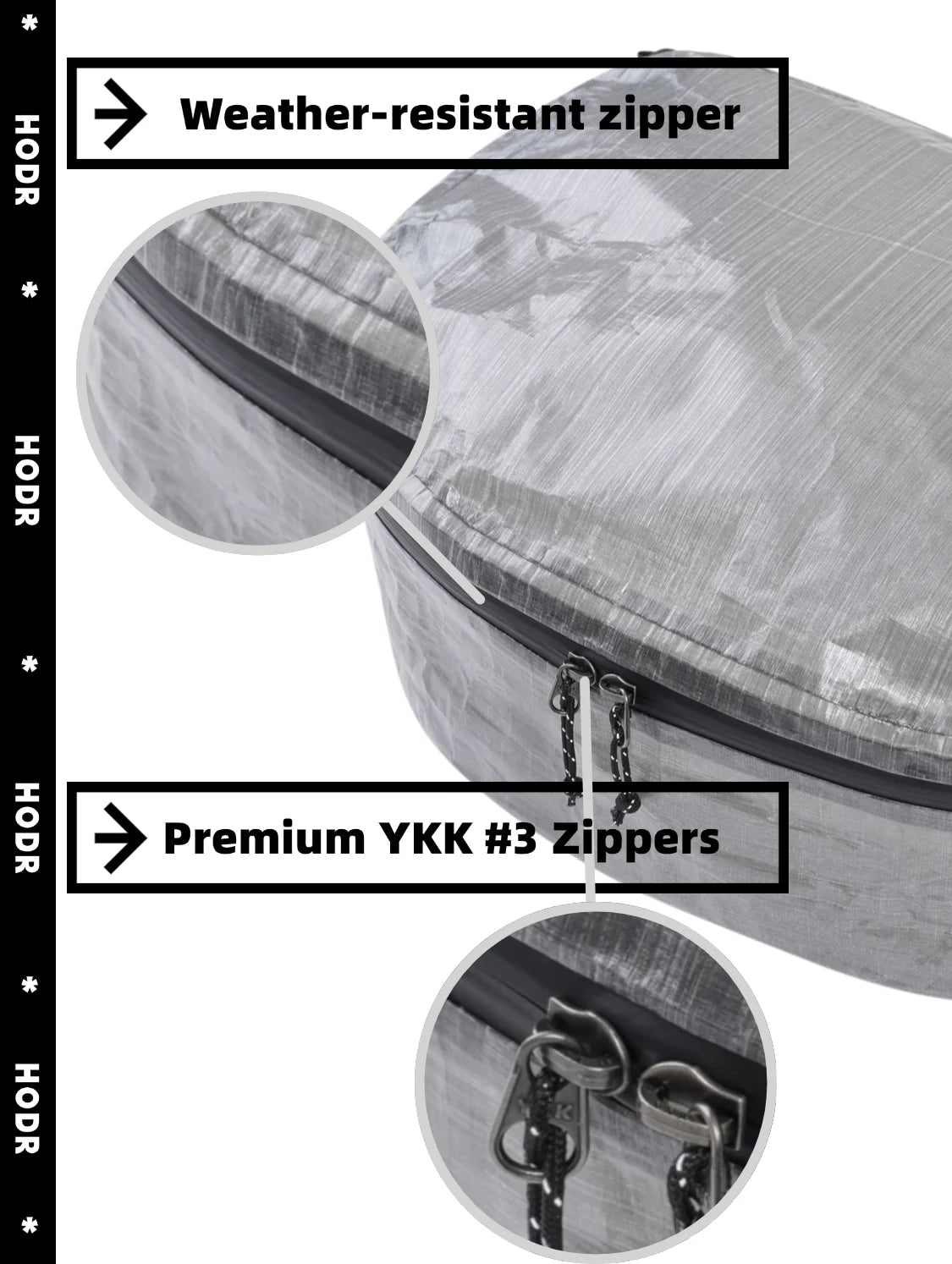 [HODR] STASHLITE Packing Pods Ultralight Dyneema™ 1.6 oz Waterproof Stuff Sack – Cuben Fiber DCF Organizer Pouch for Backpacking