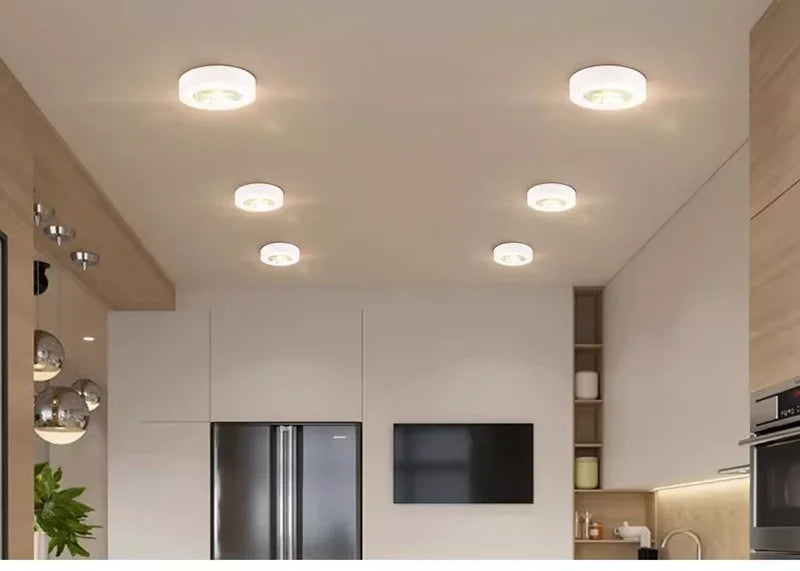 Surface Mounted Ultra-thin LED Downlight 110V-230V 7W9W12W15W18W20W CRI98 Anti-Glare Ceiling Lamp COB Spotlights Indoor Lighting