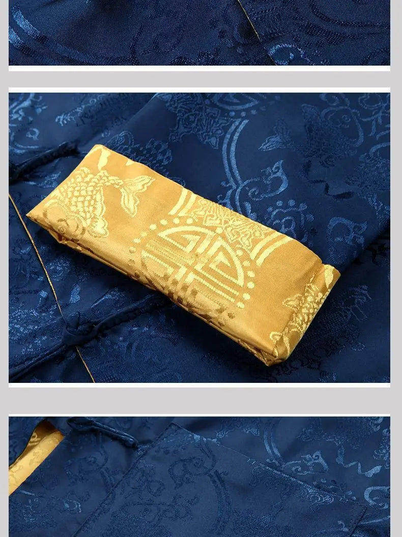 Chinese Style Men's Shirts Kung Fu Coats China New Year Tang Suit Traditional Clothing For Men Jackets Hanfu Men Clothing
