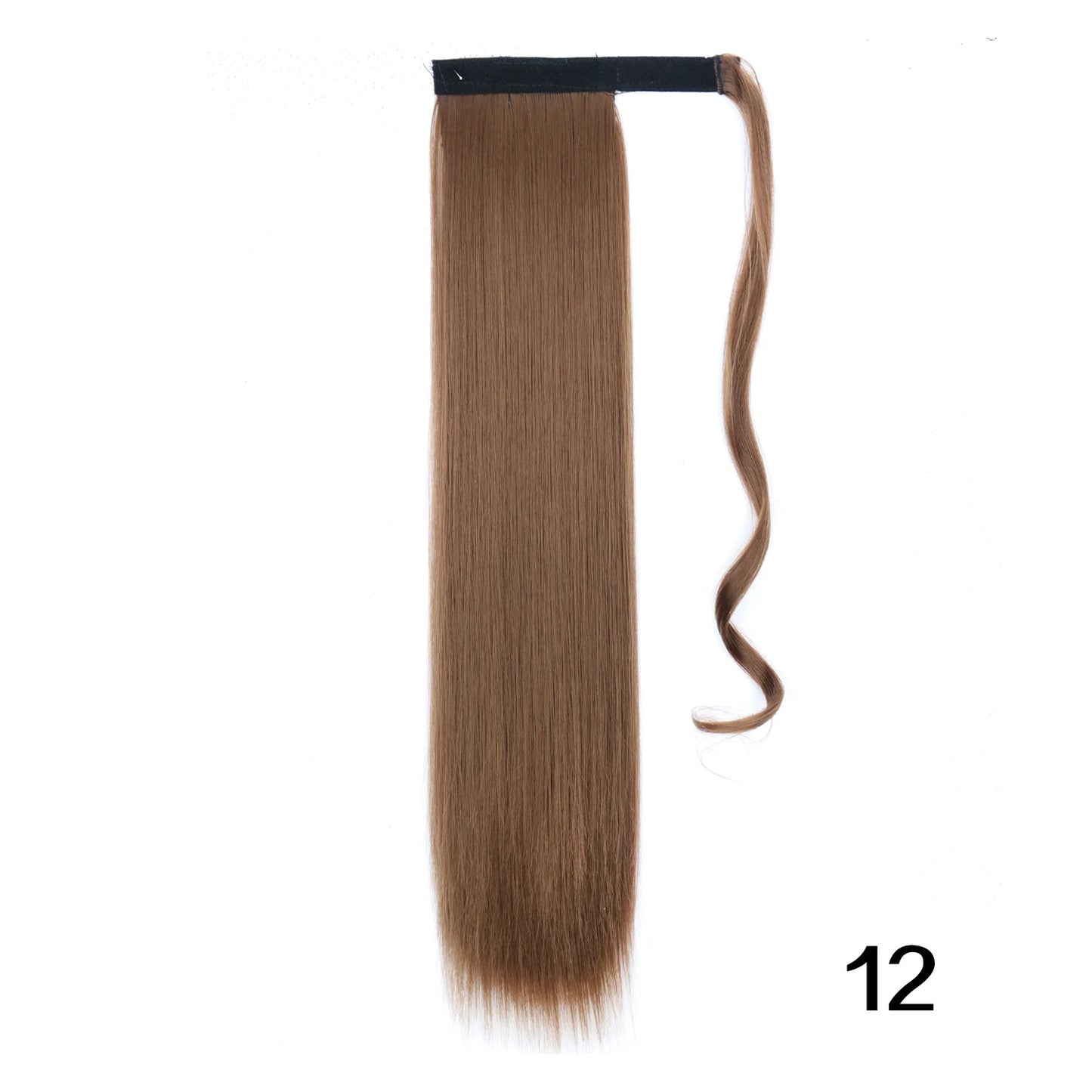MERISIHAIR Synthetic 22 34 inches Long Straight Ponytail Extensions Heat Resisting Ponytail Brown Blonde Hair Women