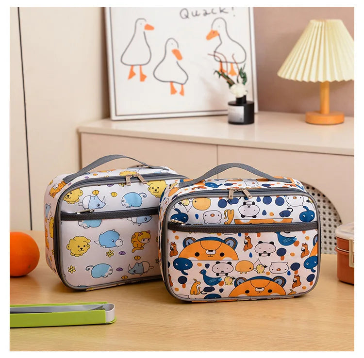 New lunch box bag large capacity kindergarten schoolbag storage bag and high appearance level lunch bag