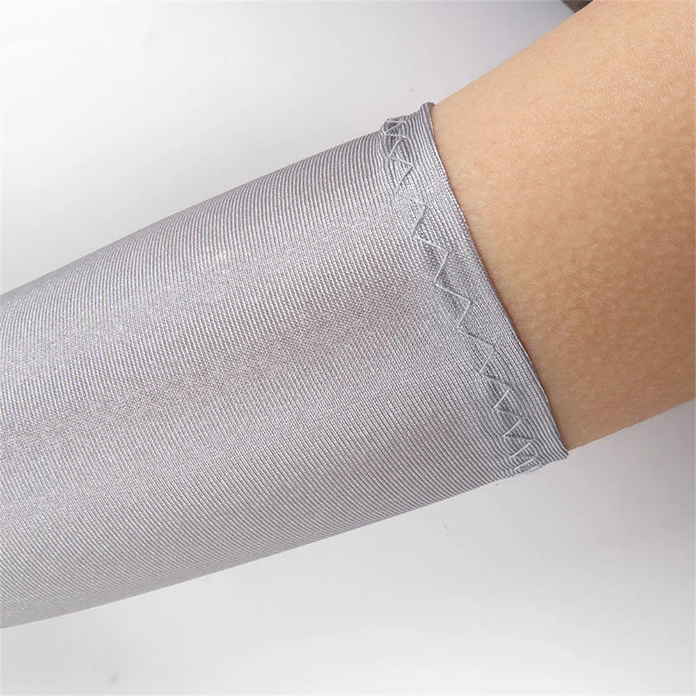 1pcs Women's White Spandex Gloves Stretch 52cm Elbow Long Sun Block Uv Protection Wedding Cosplay Costume Evening Opera Glove Bl