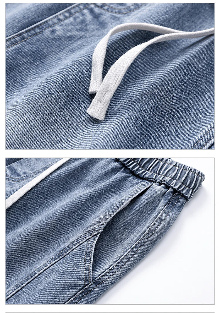2025 Spring and Summer Men's Jeans Comfortable Versatile Workwear Military Straight Jeans Men's Fashion Trend Classic Style