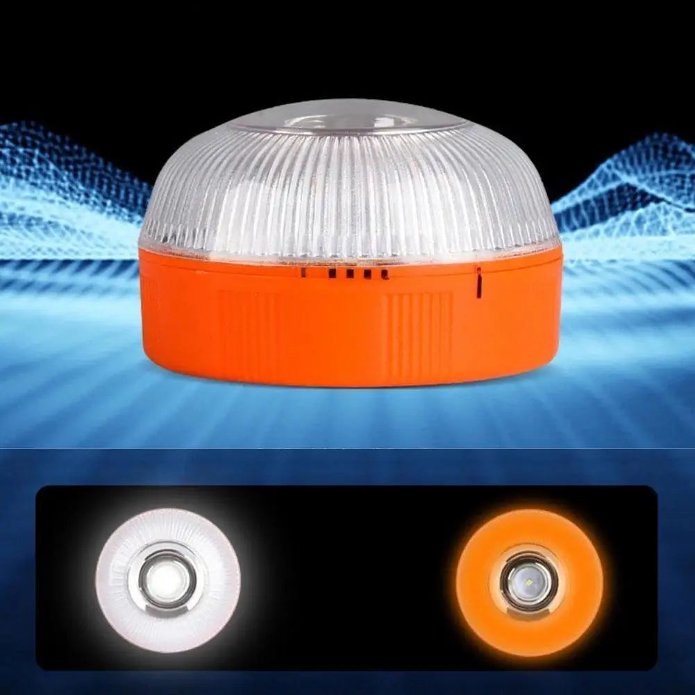 Boxed Spanish V16 Car Warning Light LED White Rechargeable Flashing Traffic Yellow Light Light Flash Battery Charging Emerg P9I5