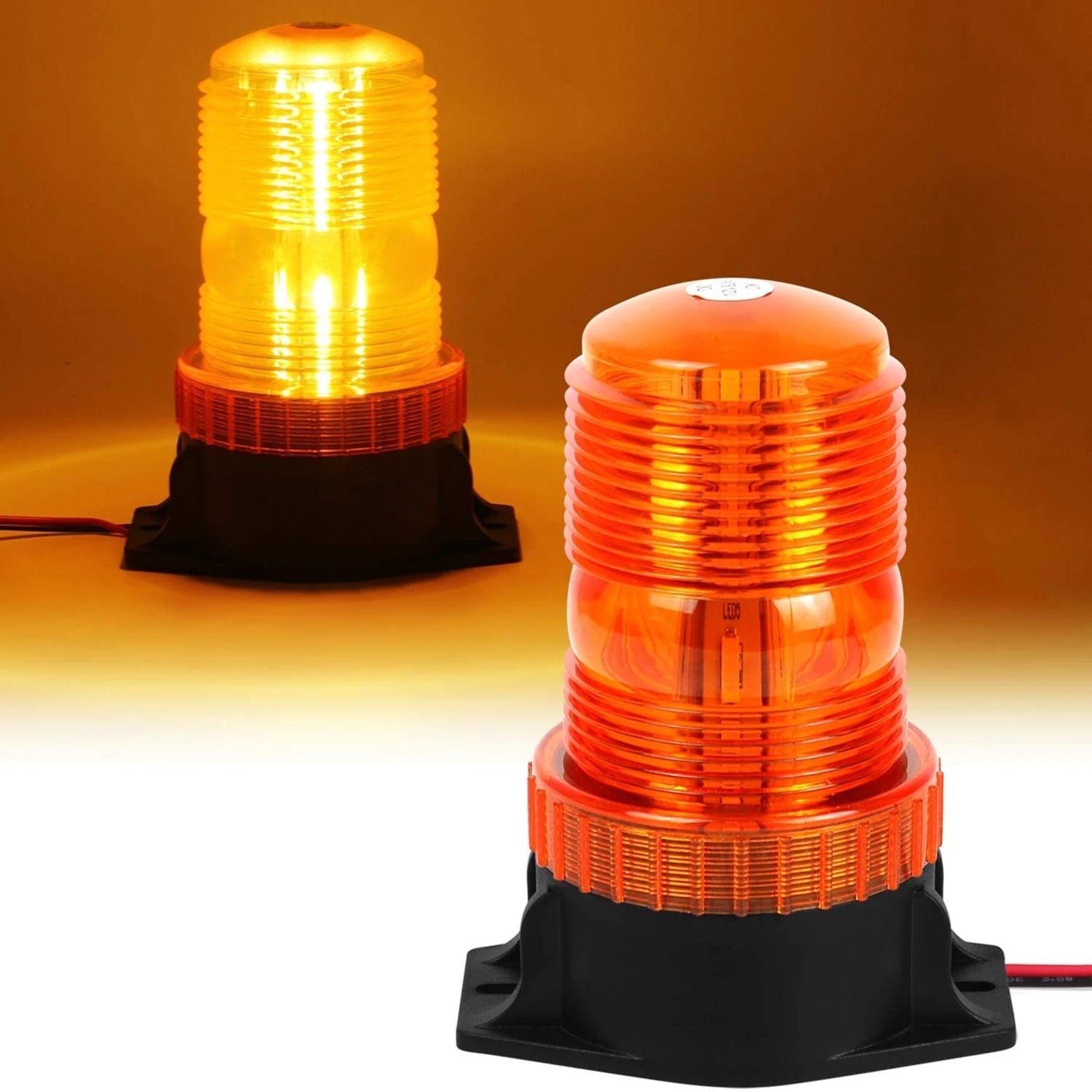 Yellow LED Strobe Lights for Forklift Golf Car Trucks Tractor Roof Warning Signal Flasher Lamp Emergency Flashing Safety Beacon