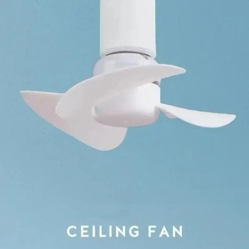 Mini Fan 5W E27 5.1 Inch Ceiling Fan for Indoor Bedroom Cooling - Ceiling Mounted Energy Efficient Lighting