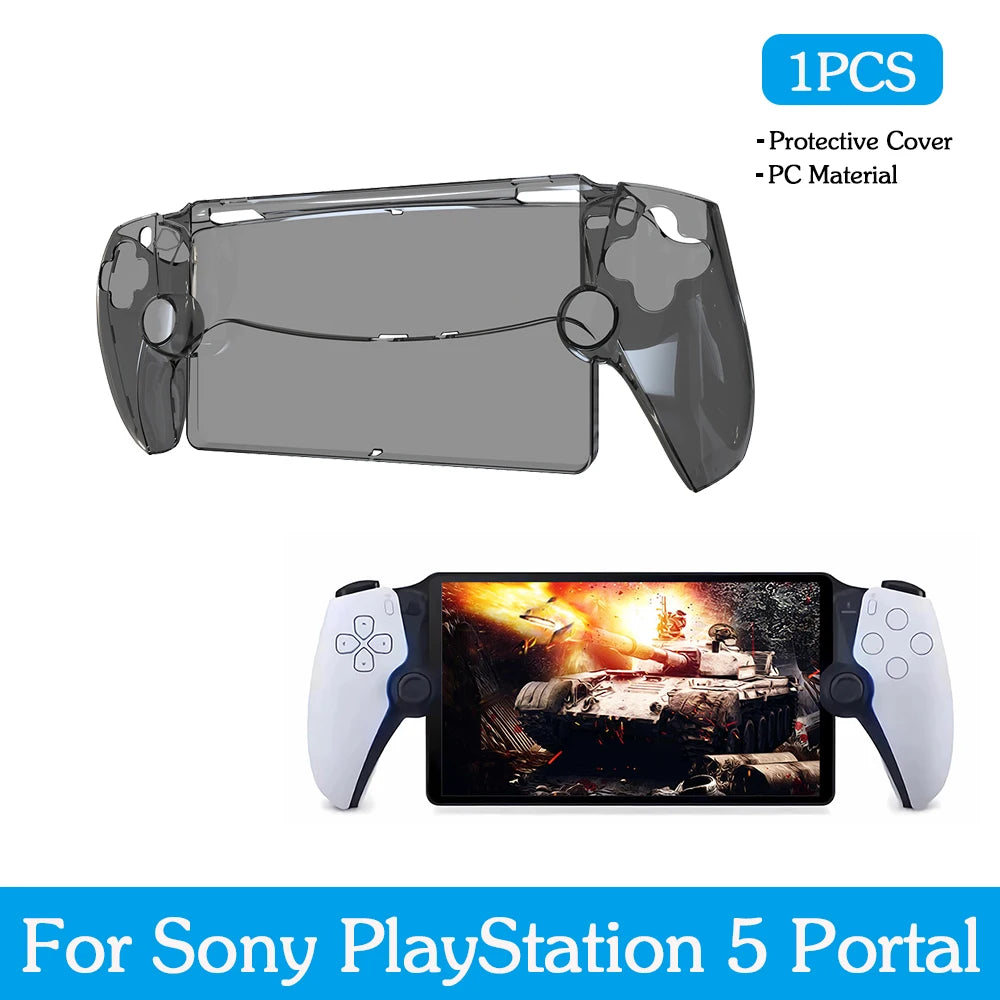 Transparent Protective Shell Case for PS5 Portal Sleeve Skin Anti-Scratch Handheld Game Console Cover for PlayStation 5 Portal