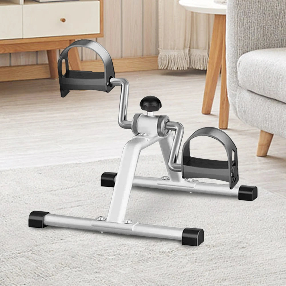 Mini Foldable Arm Leg Exercise Bike with Adjustable Resistance Under Desk Bike Cycle Pedal Exerciser for Home Exercise