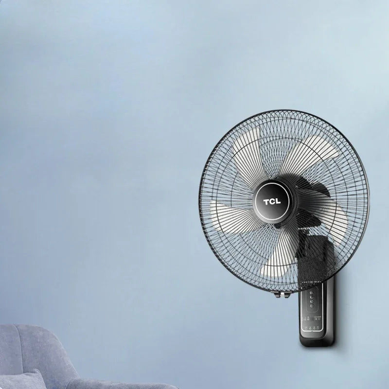 No Need To Install Wall Mounted Electric Fans Remote Control Circulation Fan Dormitory Household Shake Head Large Wind Wall Fans