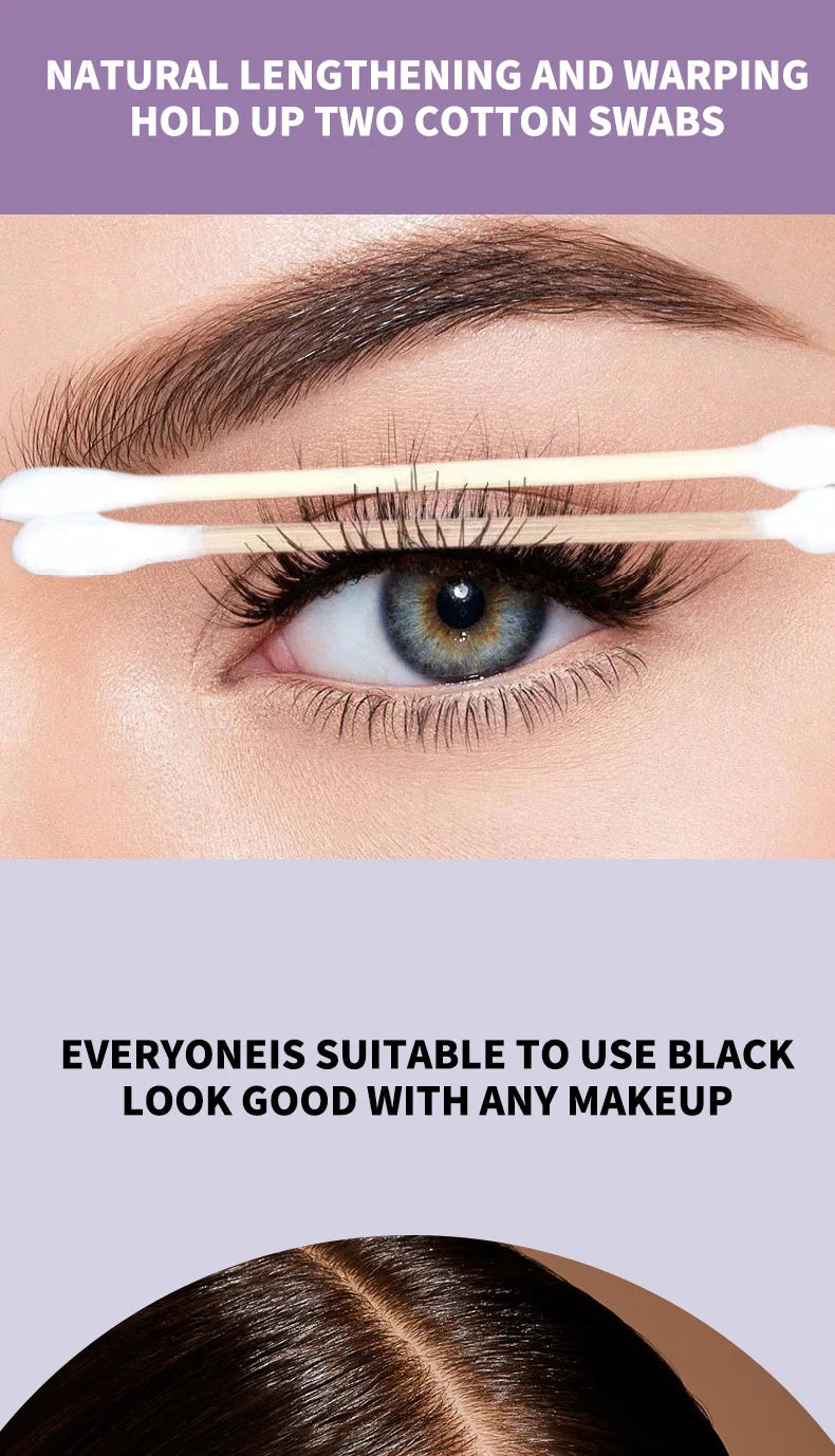Eyelashes Lengthening Mascara Waterproof Long Lasting Silky Lash Black Eyelashes Extension Make Up Beauty Eye Korean Cosmetic