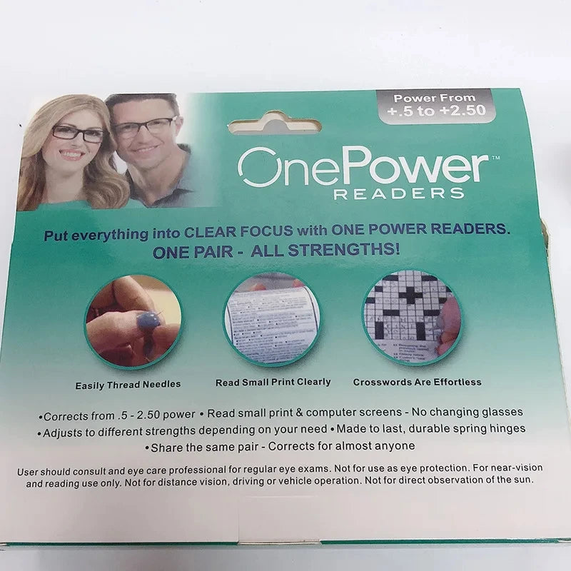 Multifocal Reading Glasses Focus Auto Adjusting Optic One Power Readers Reading Glasses Ranges 2.0