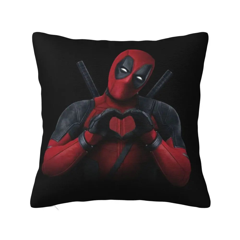 Custom Deadpool Wolverine Cartoon Manga Cushion Cover Soft Cute Pillows